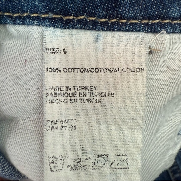 Women’s Vintage Tommy Hilfiger Jeans 100% Cotton Denim Skirt Size 6 Buttons Y2K - Picture 14 of 16